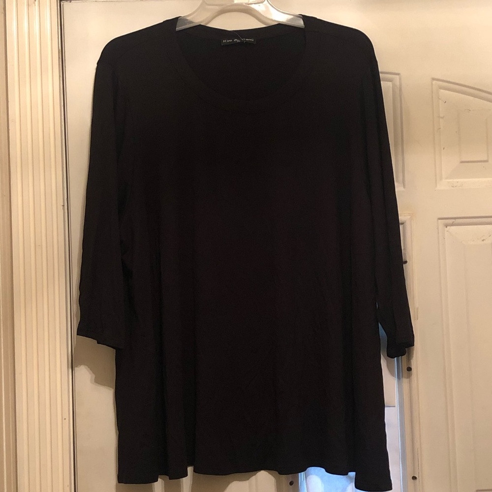 Black tunic tee